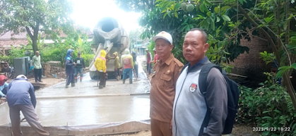 Anggaran Banprov Jabar 2025 Realisasikan Untuk Rabat Beton Jalan Di Desa Sumberjaya